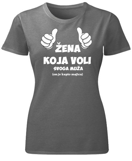 Majice sa stampom natpisom slikom/Za devojku/zena koja voli muza (crna).jpg